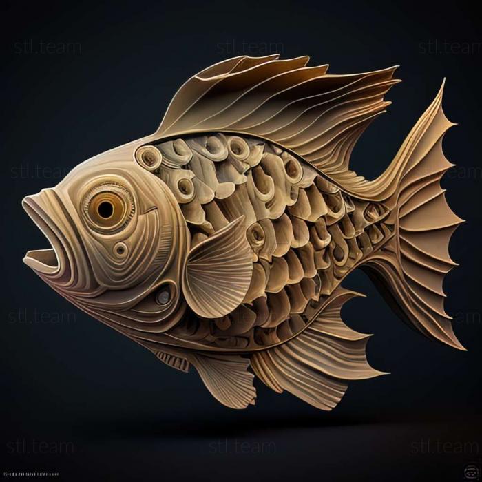 3D model Pecilia fish (STL)